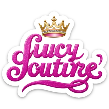 Juicy couture logo sticker