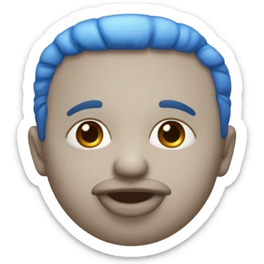 besos azules  sticker