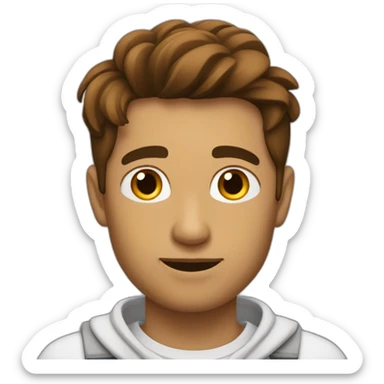 homme brun qui rêve sticker