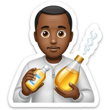 Diddy with baby oil sticker