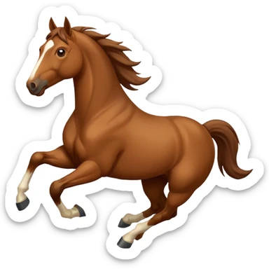 Create a running horse emoji sticker
