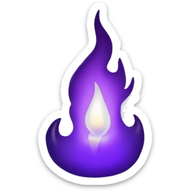 dark violet flame sticker