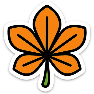 chestnut leaf sticker