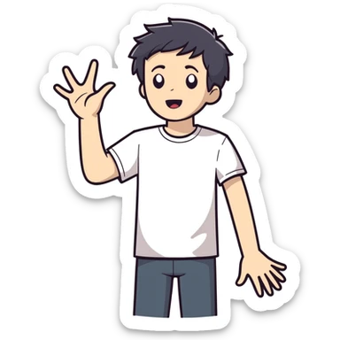 Ben acting weird  sticker