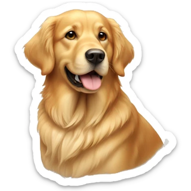 golden retriver sticker
