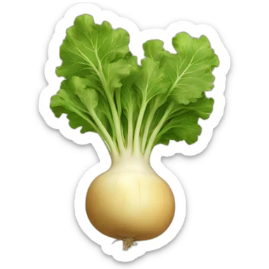 beige turnip sticker