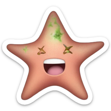 patrick star committing war crimes for china sticker