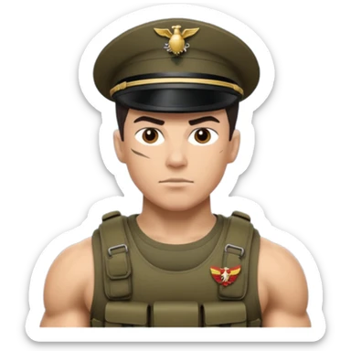 Marine squat sticker