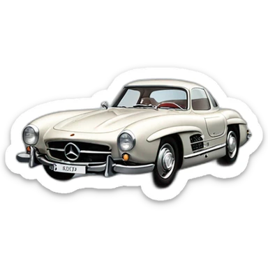 300 sl gull-wing sticker