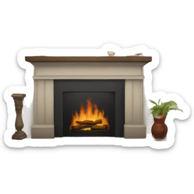 fireplace mantle sticker