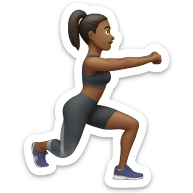 Excercicing glute sticker
