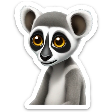 Lemur With trouseres sticker