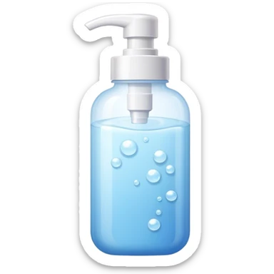 Bubble moisturizer sticker