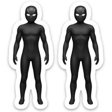 black costume sticker