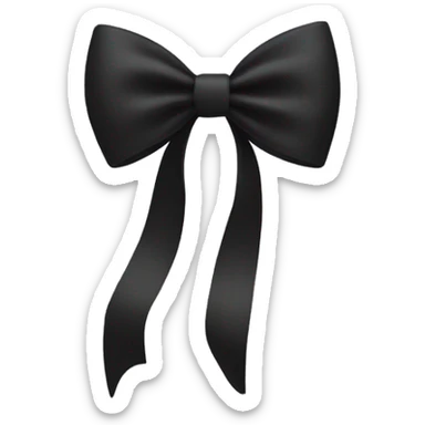black bow sticker