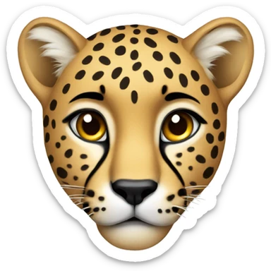 cheetah  sticker