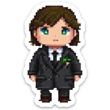 Штирлиц, the spy, with a mysterious expression sticker