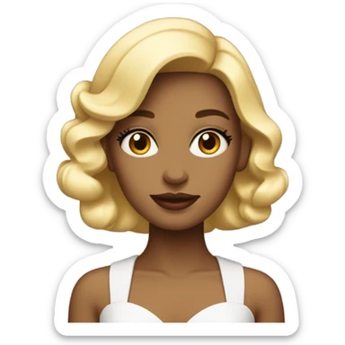 Girl in high society in New York  sticker