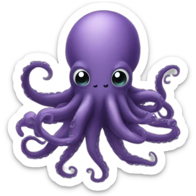 huge cute kraken sticker