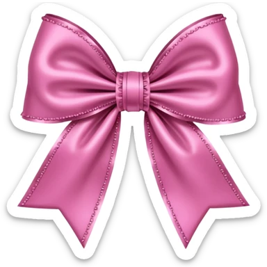 pink gothic bow sticker