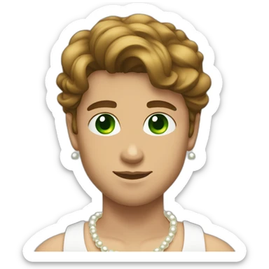 Posh-muscle-boy-with-pearl-necklace-and-green-eyes-and-brown-hair sticker