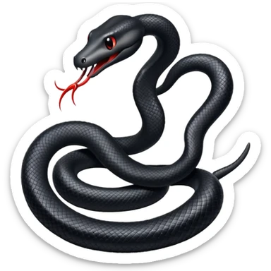 black snake sticker