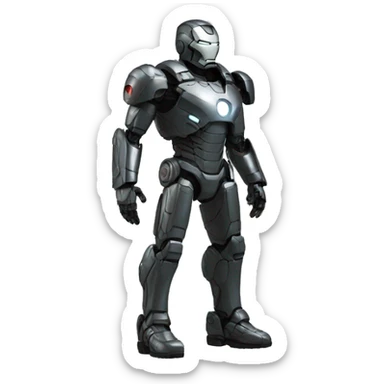 war machine full-body in ironman sticker