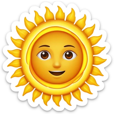 corona, sun eclipse sticker