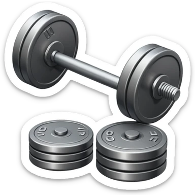 weights gym sticker