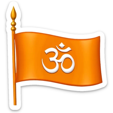 Hindu flag sticker