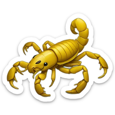 Scorpion sur grenouille sticker