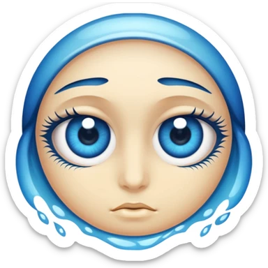 Eyes are like ocean sticker