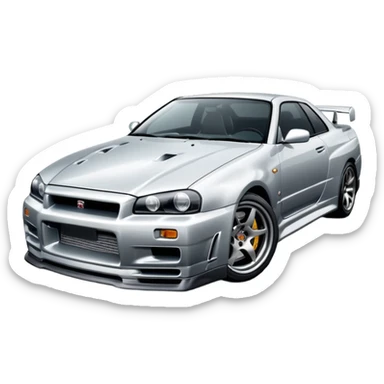 car Nissan Skyline GT-R R34 1999  sticker