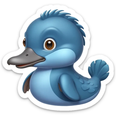 BLUE PLATYPUS  sticker