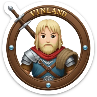 Vinland Saga text logo sticker