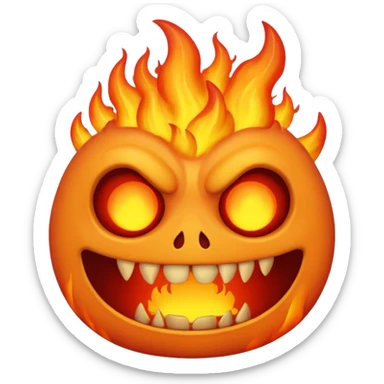 surreal hell sticker