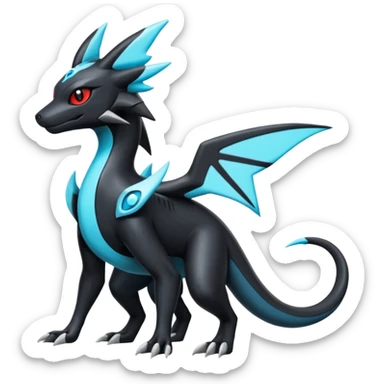 Salandit-Salamence-Umbreon-Silvally-fusion (full body) sticker