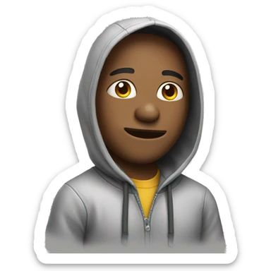 doh wearing hoodie sticker