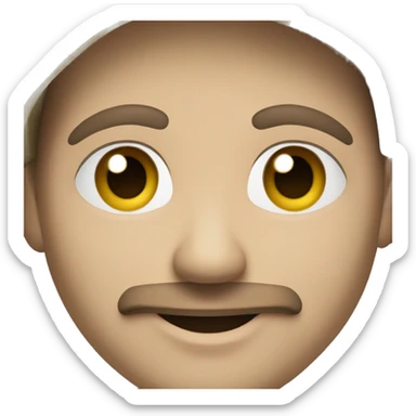 smiling face medieval clothes sticker