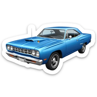 1969 roadrunner car sticker