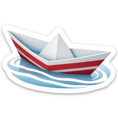 Paper Boat (white) from IT movie sticker