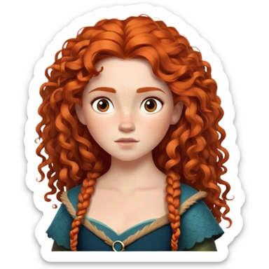 Merida from Brave, Disney sticker