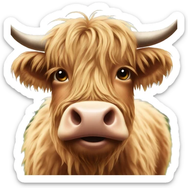 Highland cows  sticker