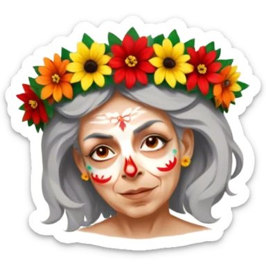 Flower-Crowned Dancer sticker