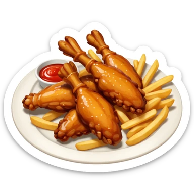 Wing stop meal  sticker