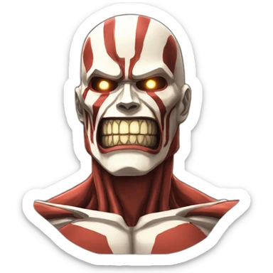 colossal titan happy sticker