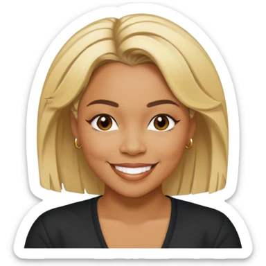 Tionne T-Boz Watkins with blonde hair  sticker