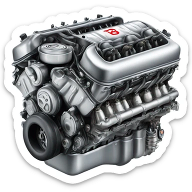 motor v8 sticker