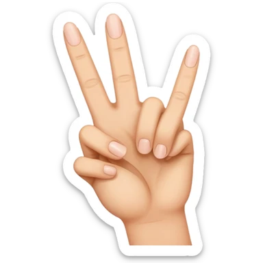 Gong the middle finger as in fuck you sticker