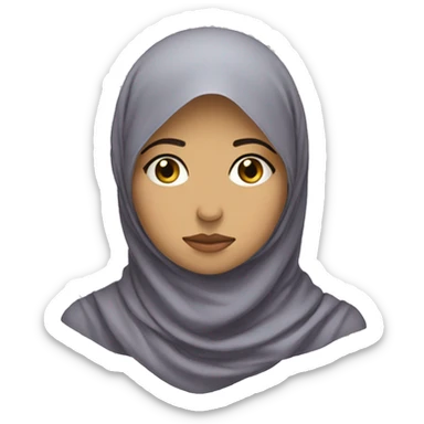 Sad hijabi sticker